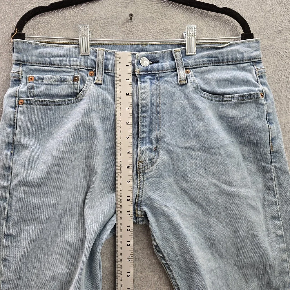 Levi's 519 Men Jeans 34X32 Light Blue Denim Slim Fit 30
